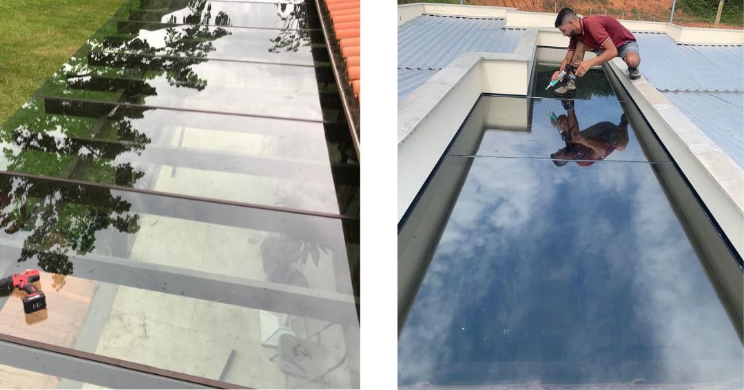 Esquadrias de Alumínio em Juiz de Fora seviços realizados - vidraçaria JF
